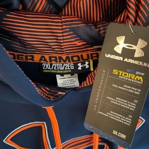 NWT Under Armour Blue/Orange Hoodie - 2XL